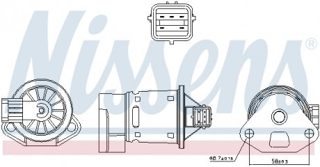 98246 NISSENS Клапан рециркуляціі ВГ (EGR)