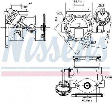 98297 NISSENS Клапан рециркуляціі ВГ (EGR)