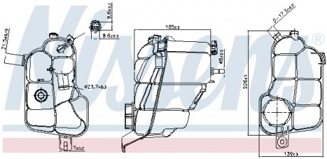 996176 NISSENS Бачок расширительный