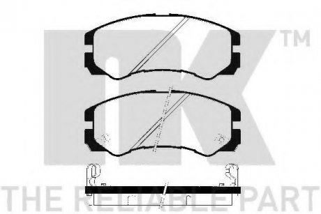 223621 NK тормозные колодки дисковые Opel Monterey 91-98