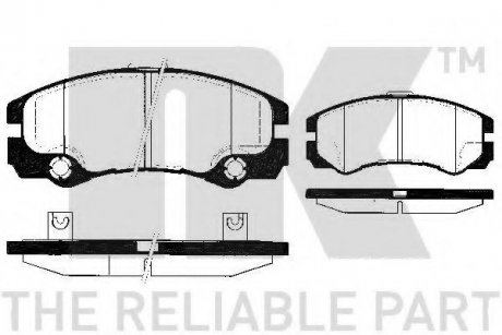 223622 NK тормозные колодки дисковые Opel Frontera B 98-