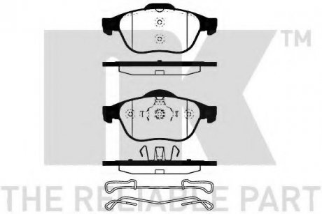 223949 NK Гальмівні колодки дискові перед. Renault Laguna II 1.8 16V /1.9cDi/2.0/2.2 01-