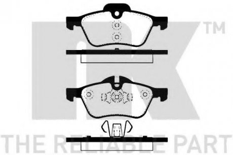 224020 NK К-кт перед. тормозов. колодок Mini Cooper 1.6 16V (ATE) 01-/BMW Mini 04-