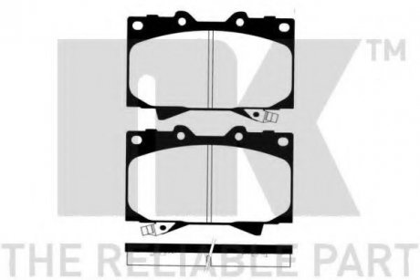 224548 NK Тормозные колодки дисковые перед.Toyota Land Cruiser Prado II (J120) 02-/Hilux 07-