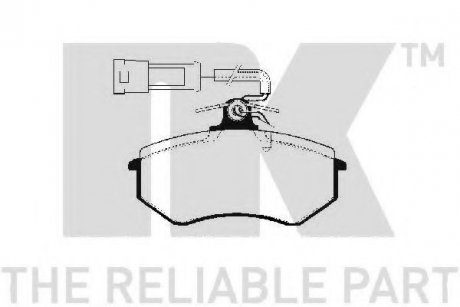 224711 NK Гальмівні колодки дискові перед. з датчиком Audi 80/90/100 08/82-