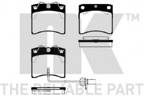 224748 NK Тормозные колодки дисковые VW T4 90- датч.