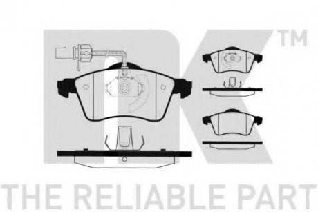 224750 NK Колодки диск. T4 перед. 2001-> з датчиком