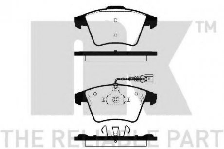 224762 NK Колодки тормозные перед. VW T5 03->R17 1.9-3.2