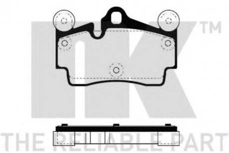 224773 NK Гальмівні колодки дискові зад. VW Touareg 2.5 04-10 /Porsche Cayenne 3.2 02-