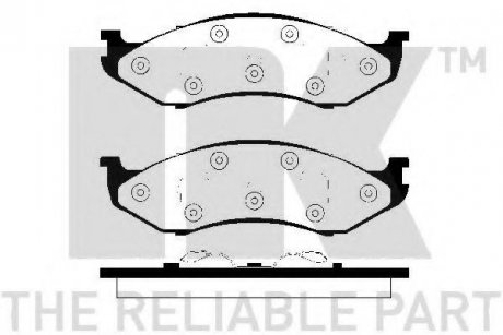 229310 NK Тормозные колодки дисковые перед. MB 300/ 300SL 85-89/ Jeep Cherokee 88-96