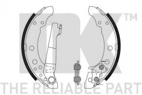 2747340 NK Тормозные колодки барабанные зад. 180х31 VW Golf/Polo 79-