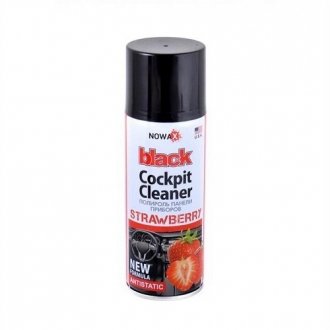 NX00204 NOWAX Поліроль панелі приладів NOWAX BLACK Cockpit Cleaner 200ml, полуниця