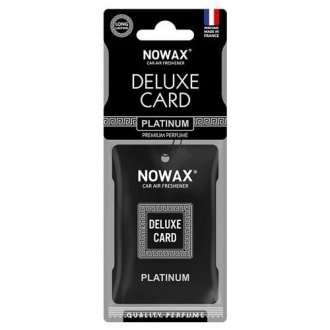 NX07735 NOWAX Ароматизатор целюлозний Nowax (на дзеркало) серія Delux Card - Platinum