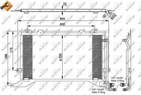 35240 NRF Радиатор кондиционера