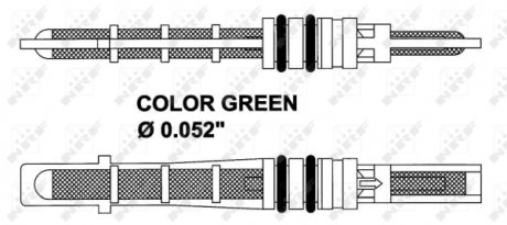 38353 NRF Клапан системи кондиціонування (розширювальний) Ford Fiesta 95-02 NRF 38353