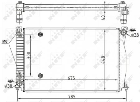 53105 NRF 53105 NRF Радиатор охолоджування