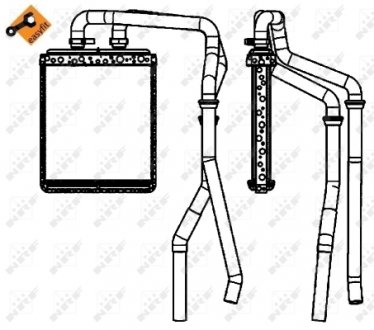 54218 NRF Радиатор печки Iveco Daily III 2.3/3.0 06-14 NRF 54218