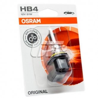 9006-01B OSRAM Лампа фарна HB4 12V 51W P22d ORIGINAL LINE (1 шт) blister (вир-во OSRAM)