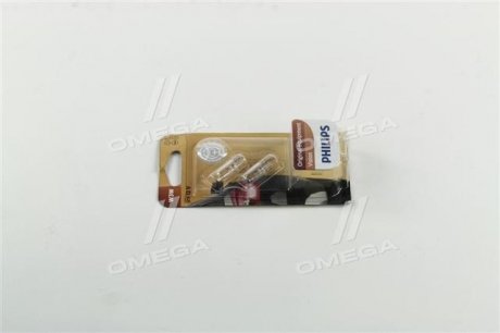 12256B2 PHILIPS Лампа розжарювання W3W 12V 3W W2,1X9,5d 2шт bliste VISION (вир-во Philips)