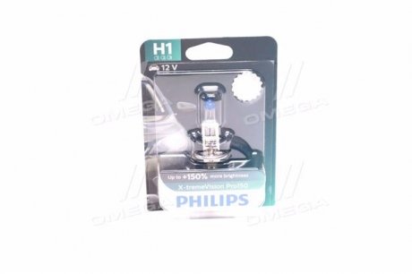 12258XVPB1 PHILIPS Лампа розжарювання H1 X-tremeVision Pro150 (+150) 12V 55W P14,5s (вир-во Philips)