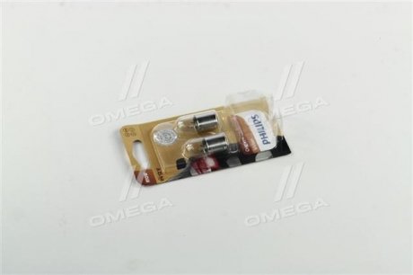 12814B2 PHILIPS Лампа розжарювання R10W 12V 10W BA15s 2шт blister (вир-во Philips)