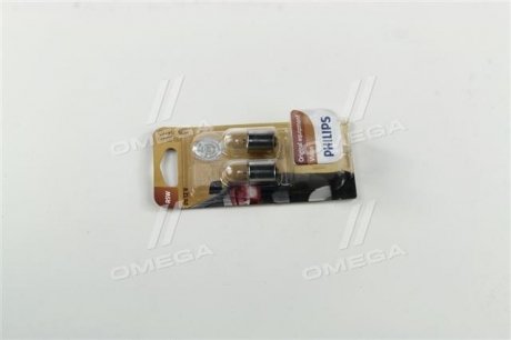 12821B2 PHILIPS Лампа розжарювання R5W 12V 5W BA15s VISION 2шт blister (вир-во Philips)