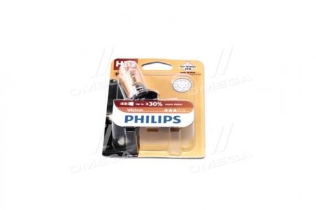 9005PRB1 PHILIPS Лампа розжарювання HB3 12V 50W P20d Vision +30 1шт blister (вир-во Philips)