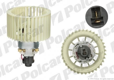 1316NU-1 Polcar Моторчик вентилятора салона Audi A6,100 4A0 959 101/A