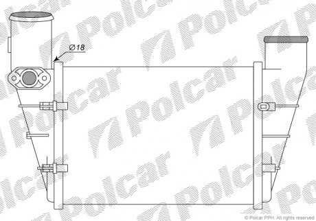 1324J8-1 Polcar Интеркулер VW Passat, Audi A4/A6 1.8T/1.9TDi 95-01