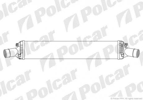 1337J8-2 Polcar Интеркулер AUDI A4 2.7 TDI 08-16