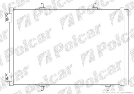 2316K8C3S Polcar Радиатор кондиционера Peugeot 207 07-11