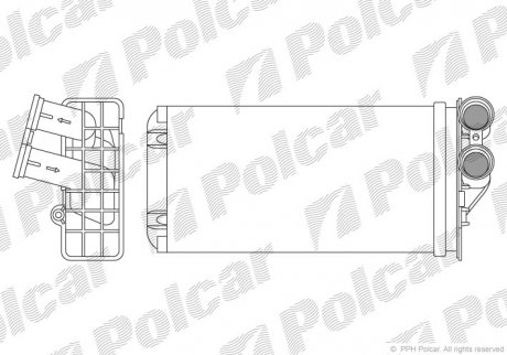 2329N8-1 Polcar Радиатор печки Peugeot 307 03-/Citroen C4 04-