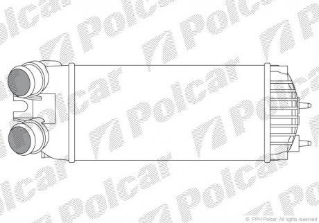 2351J8-3 Polcar Інтеркулер PSA Berlingo/Xsara/Picasso/Partner 1.6HDi 05.04-