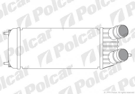 2397J8-1 Polcar Интеркулер PSA Expert/Jumpy/Scudo 1.6D/Hdi 07-