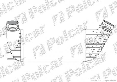 2397J8-2 Polcar Интеркулер PSA Expert/Jumpy/Scudo 2.0Hdi 07-