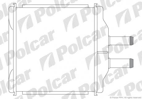 2500N8-1 Polcar Радиатор отопителя Chevrolet Aveo