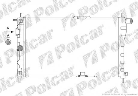 291008A1 Polcar Радиатор охлаждения Daewoo Nexia 94-97