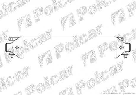 3024J8-3 Polcar Интеркулер Fiat Doblo 1.6D/2.0D 10-