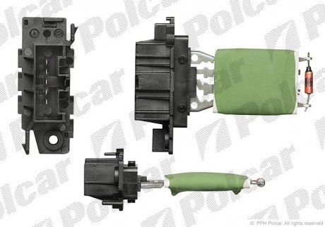 3024KST-2 Polcar Реостат вентилятора салона Fiat Doblo Opel Corsa D 1.2-1.4Lpg 08.06-