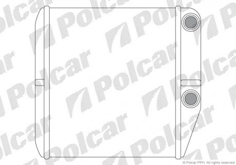 3024N8-2 Polcar Радіатор пічки Citroen Nemo Fiat Fiorino,Linea, Punto 0.9-1.9D 06.05-