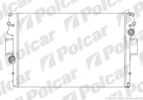 305208A5 Polcar Радиатор охлаждения Iveco Dailly 2.3-3.0 D 02-