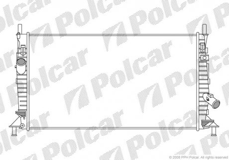 320208-2 Polcar Радіатор охолодження Ford Focus C-Max 2.0TDCi 03-