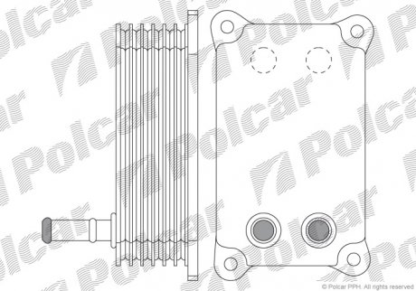 3218L8-1 Polcar Радиатор масла Ford 2.0D/2.2D 08.00-02.16