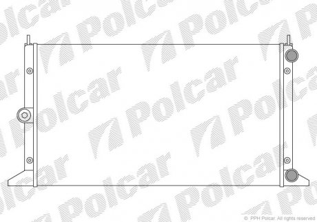 324008A3 Polcar Радіатор основний VW Sharan 1.9TDI 96-