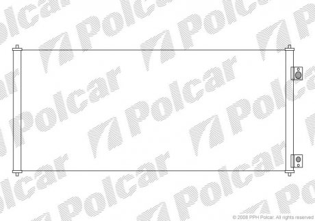 3247K8C1S Polcar Радиатор кондиционера Ford Transit 2.0D-2.4D 01.00-