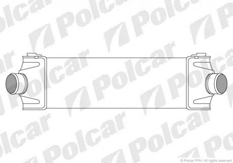 3248J8-1 Polcar Інтеркулер Ford Tranzit 2.4Tdci 06-