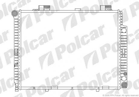 501508-3 Polcar Радиатор DB 210 E200/220CDI 97-02