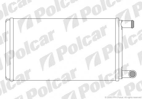 5061N8-1 Polcar Радиатор печки MB 207-310 2.3-2.9D 77-96