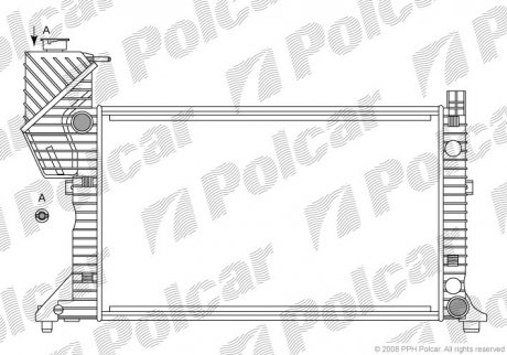 506208A2 Polcar Радиатор основной DB Sprinter 95-