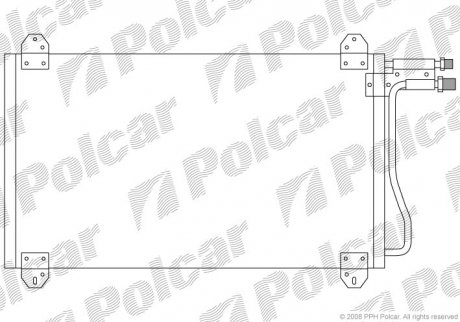 5062K8C1 Polcar Радиатор кондиционера DB Sprinter 95-